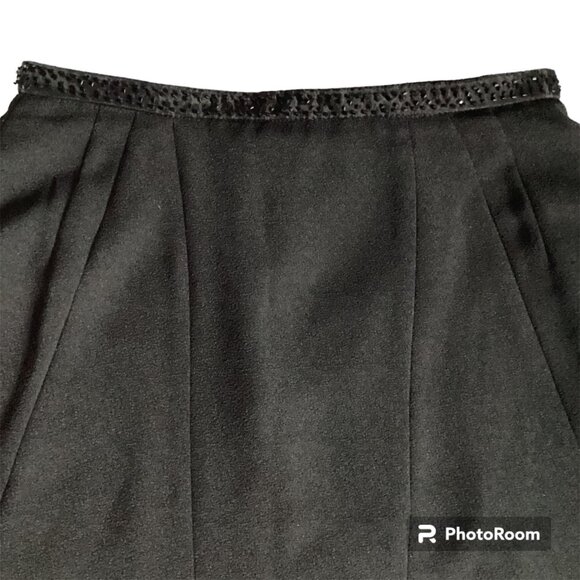 Vintage Harvè Benard Skirt - Black - Size 6 - Picture 4 of 7